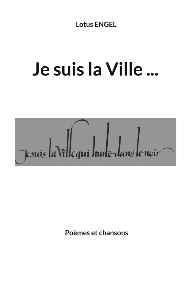 Je suis la Ville qui hurle dans le noir main product photo