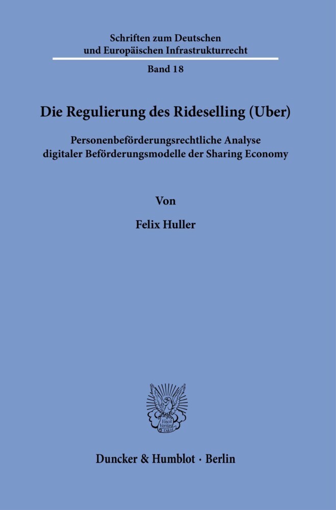 Die Regulierung des Rideselling (Uber). main product photo
