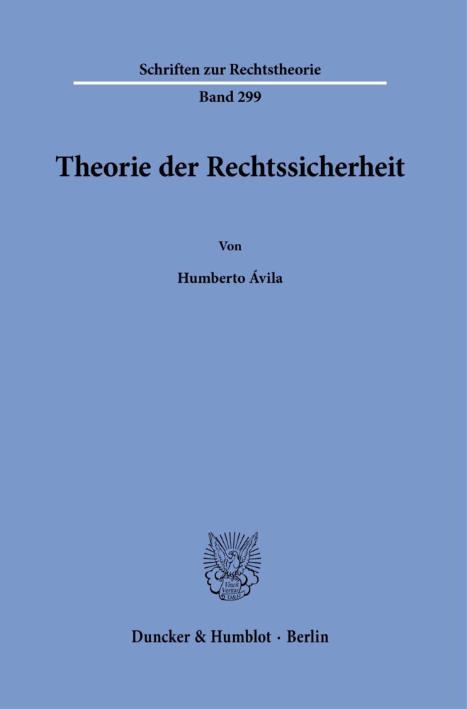 Theorie der Rechtssicherheit. main product photo