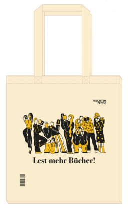Künstlertasche "Lest mehr Bücher!"
