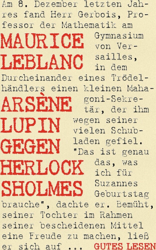 Arsène Lupin gegen Herlock Sholmes main product photo