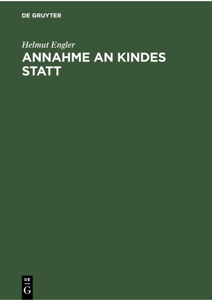 Annahme an Kindes Statt main product photo