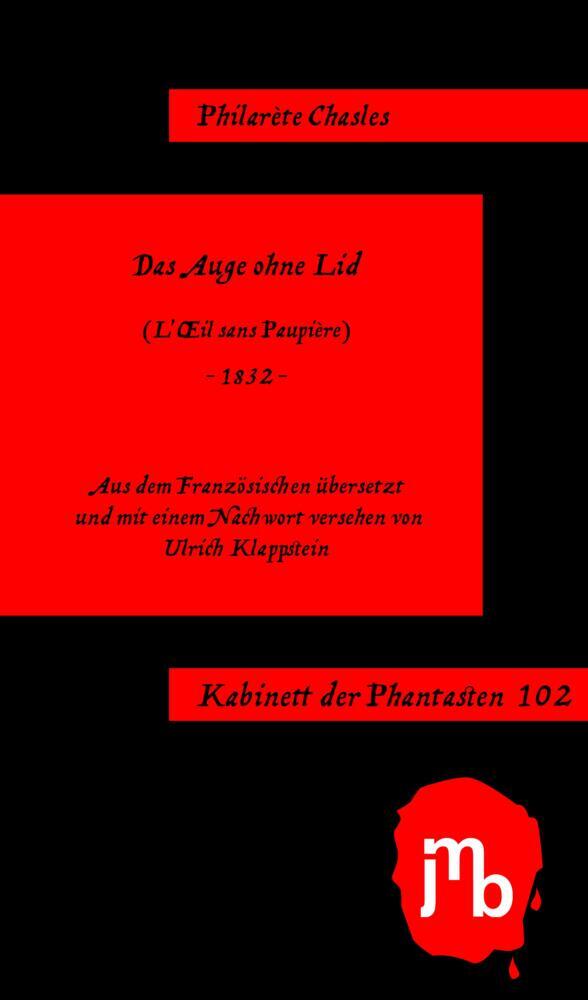 Das Auge ohne Lid main product photo