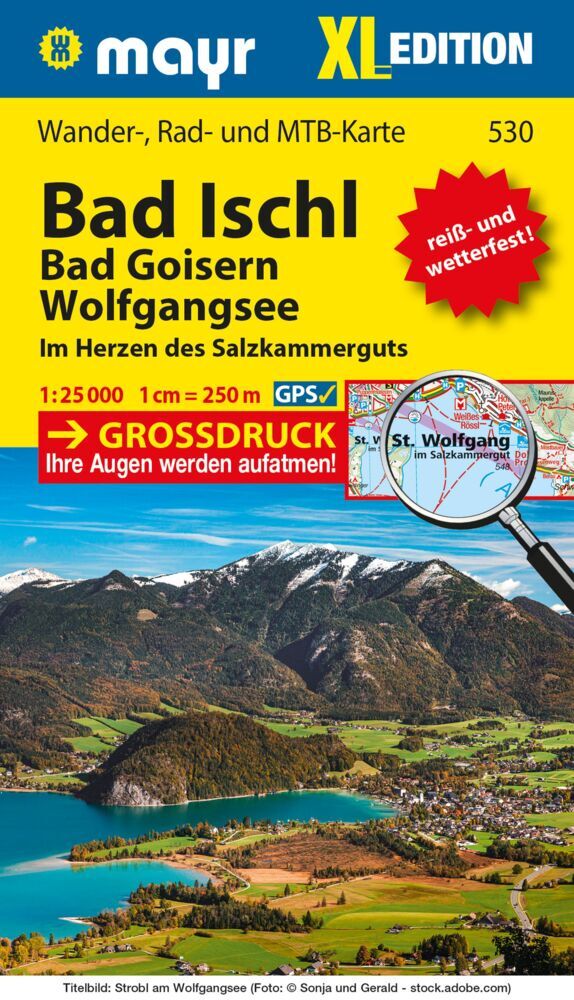 Mayr Wanderkarte Bad Ischl - Bad Goisern - Wolfgangsee XL 1:25.000 main product photo
