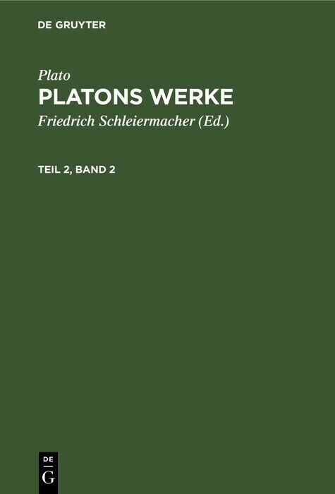 Plato: Platons Werke. Teil 2, Band 2 main product photo