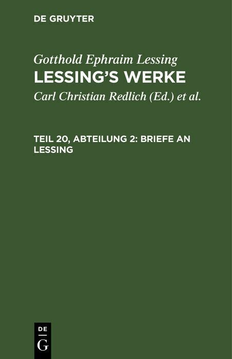 Briefe an Lessing main product photo