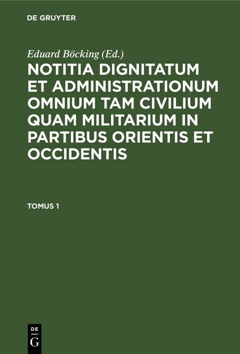 Notitia Dignitatum omnium tam civilium quam militarium in Partibus Orientis main product photo