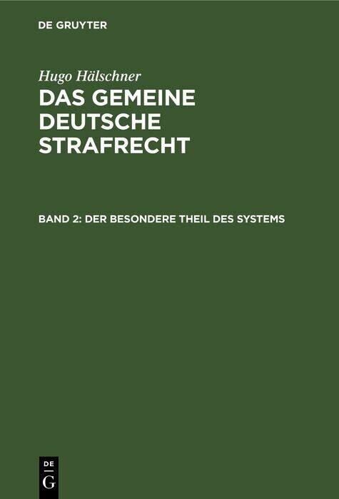Der besondere Theil des Systems main product photo
