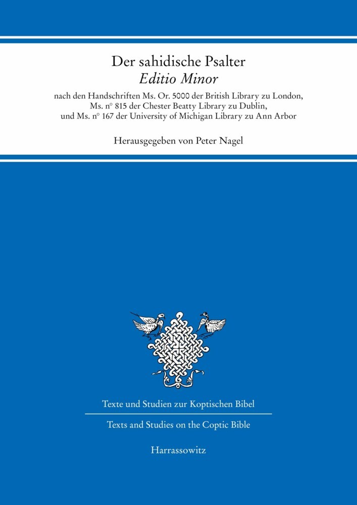 Der sahidische Psalter. Editio Minor main product photo