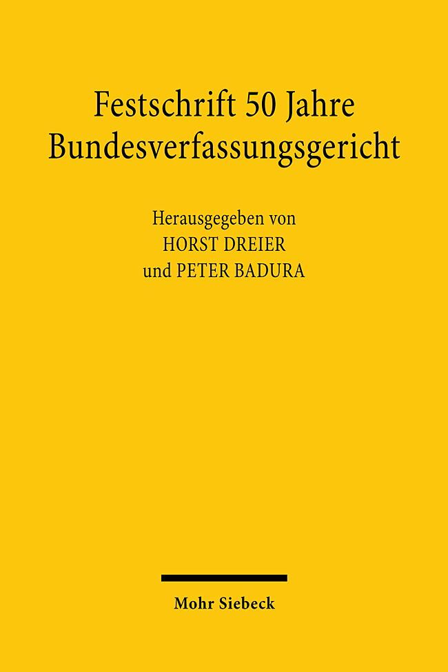 Festschrift 50 Jahre Bundesverfassungsgericht main product photo