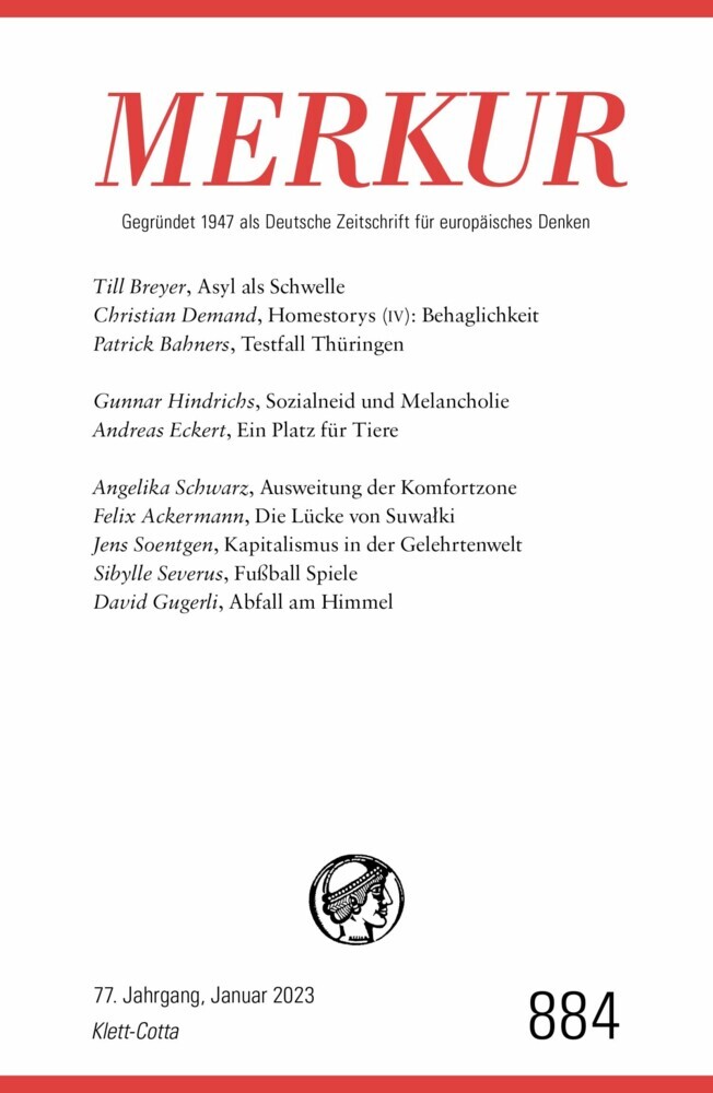 MERKUR Gegründet 1947 als Deutsche Zeitschrift für europäisches Denken - 1/2023 main product photo