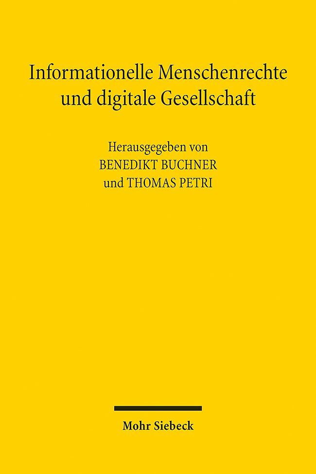 Informationelle Menschenrechte und digitale Gesellschaft main product photo