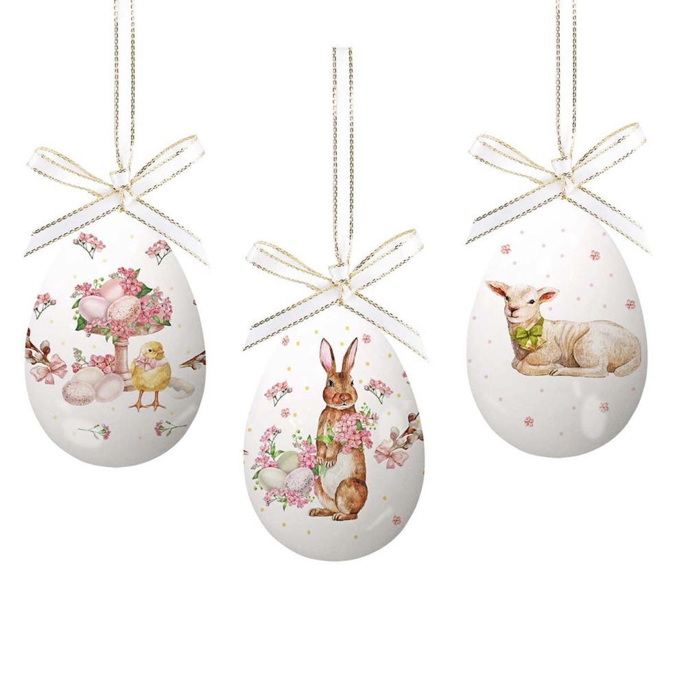 3er-Set Deko-Ostereier »Frohe Ostern« main product photo