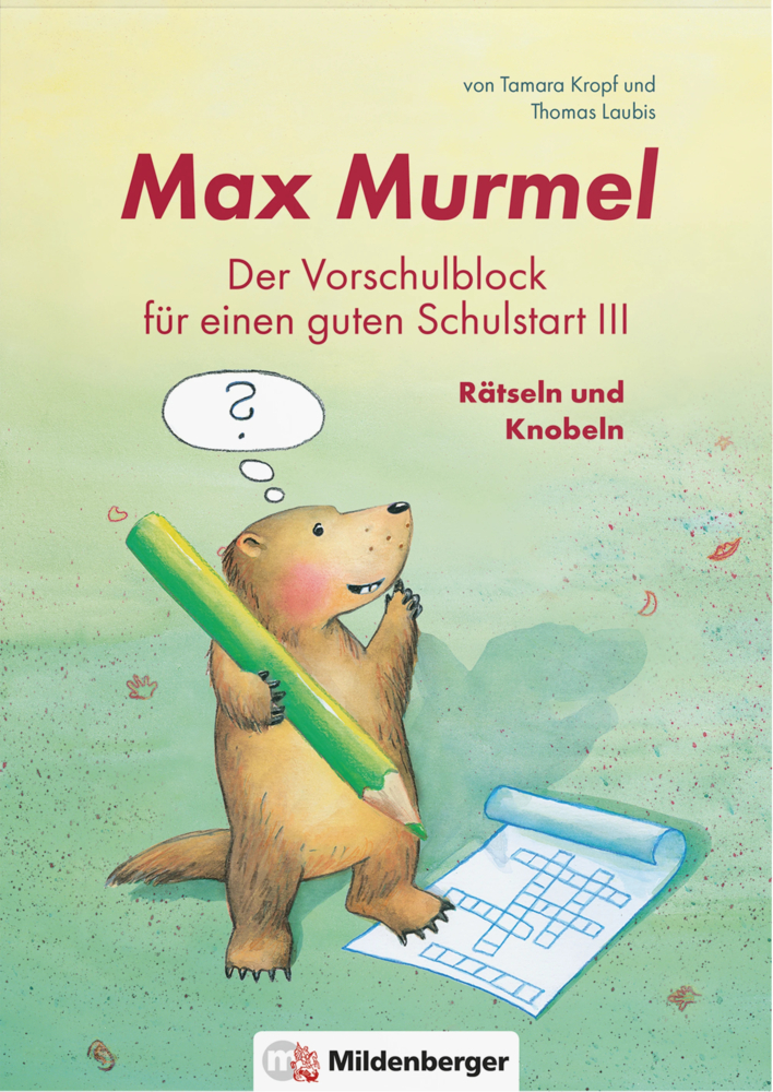 Max Murmel: Der Vorschulblock für einen guten Schulstart III - Rätseln und Knobeln main product photo