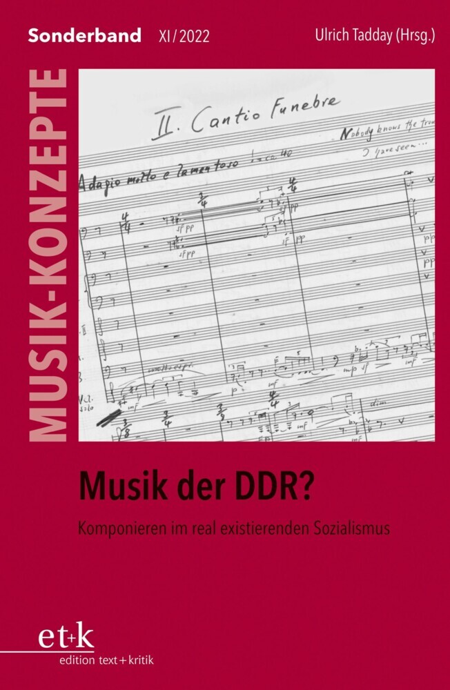 MUSIK-KONZEPTE Sonderband - Musik der DDR? main product photo
