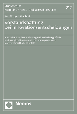 Vorstandshaftung bei Innovationsentscheidungen main product photo
