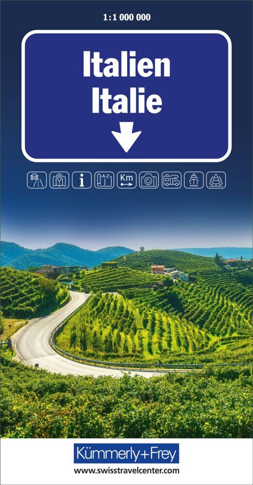 Kümmerly+Frey Strassenkarte Italien 1:1 Mio. main product photo