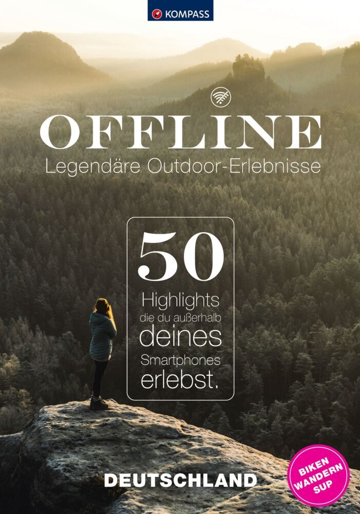 KOMPASS Offline, 50 Legendäre Outdoor-Erlebnisse, Deutschland main product photo