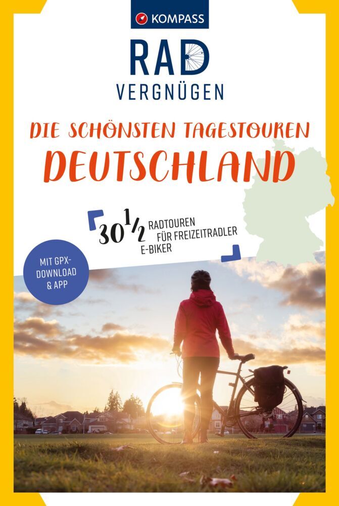 KOMPASS Radvergnügen Die schönsten Tagestouren Deutschland main product photo
