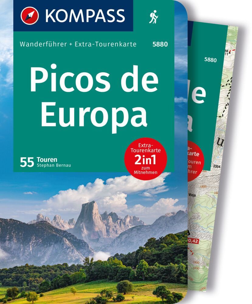 KOMPASS Wanderführer Picos de Europa, 55 Touren mit Extra-Tourenkarte main product photo