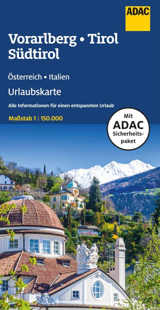ADAC Urlaubskarte Österreich 06 Vorarlberg, Tirol, Südtirol 1:150.000 main product photo
