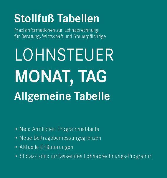 Tabelle, Lohnsteuer 2023 Monat, Tag main product photo