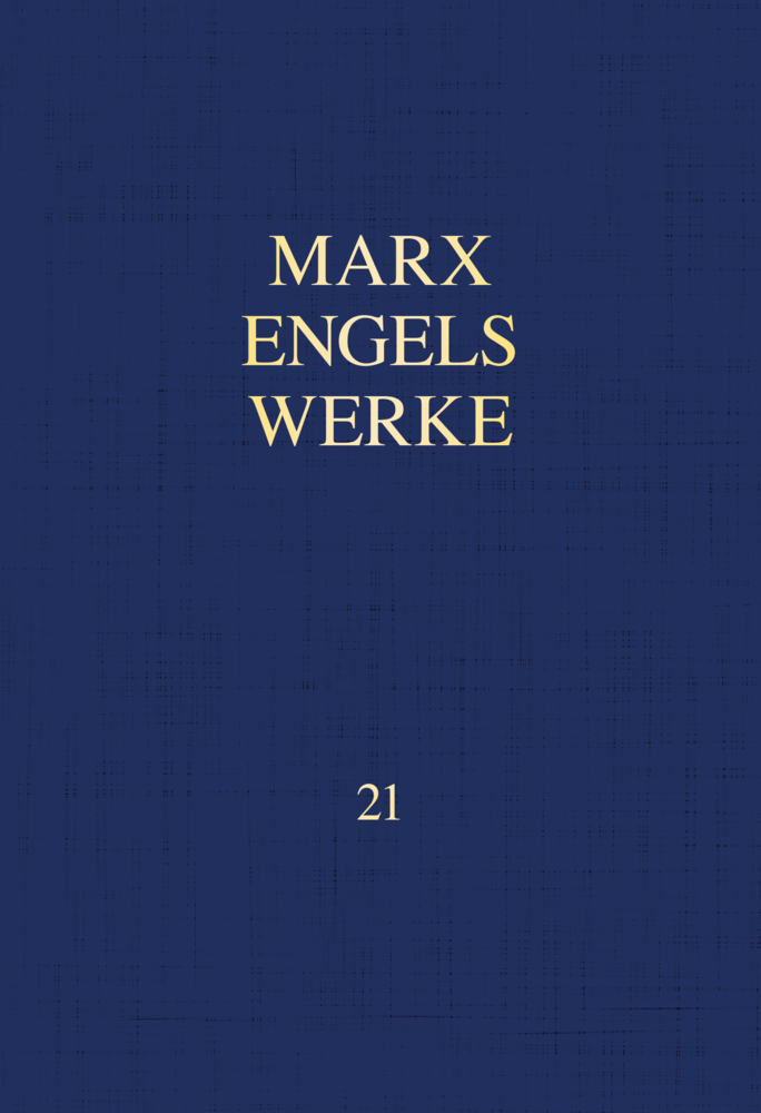 MEW / Marx-Engels-Werke Band 21 main product photo