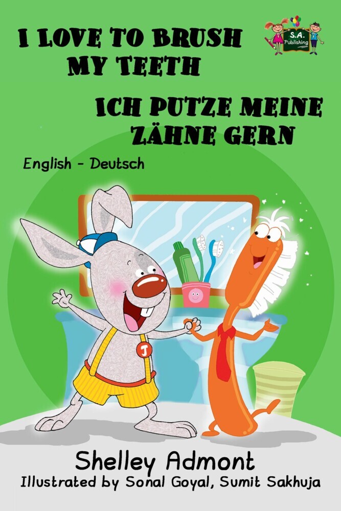 I Love to Brush My Teeth Ich putze meine Zähne gern main product photo