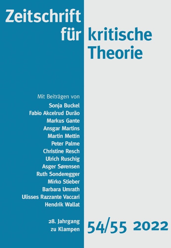 Zeitschrift für kritische Theorie / Zeitschrift für kritische Theorie, Heft 54/55 main product photo