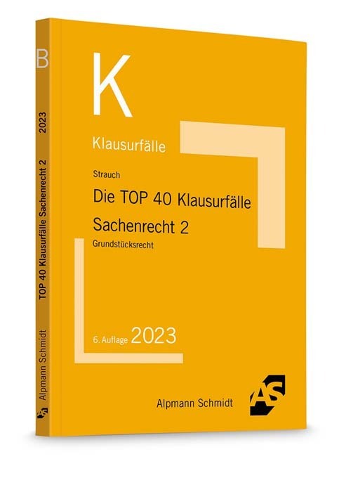 Die TOP 40 Klausurfälle Sachenrecht 2 main product photo