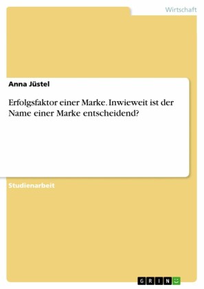 Erfolgsfaktor einer Marke. Inwieweit ist der Name einer Marke entscheidend?