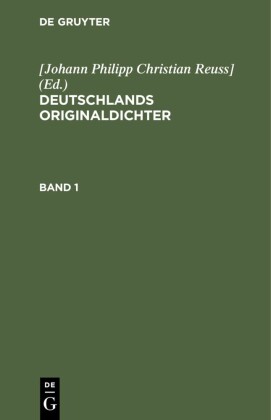 Deutschlands Originaldichter. Band 1