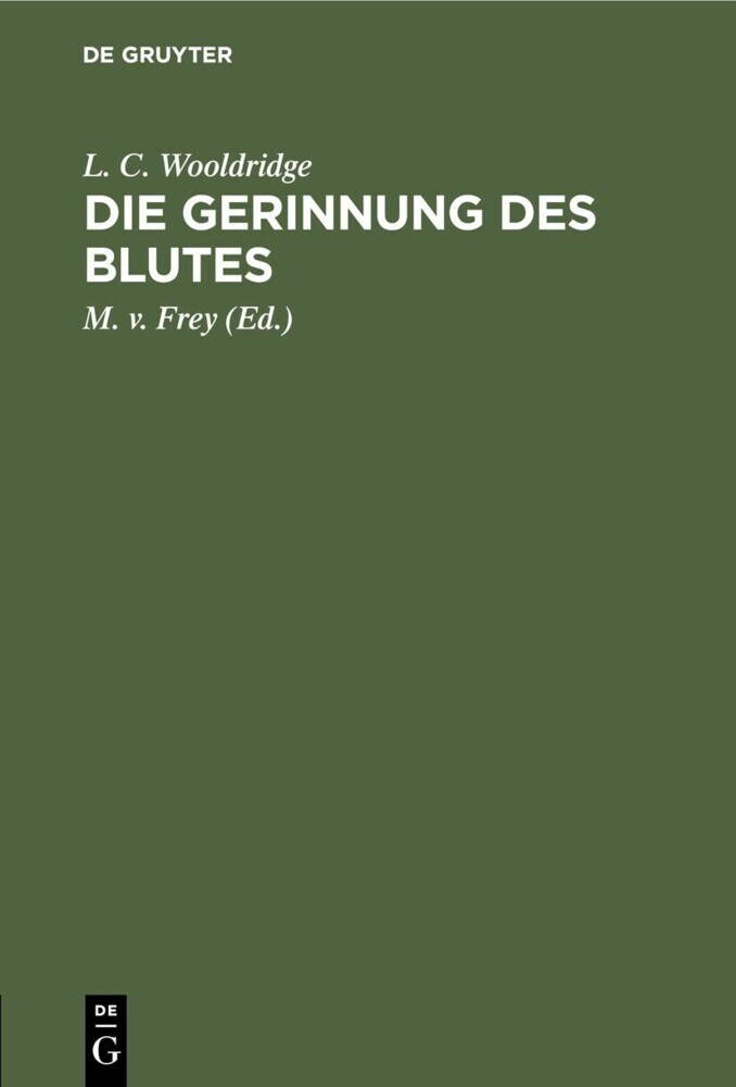 Die Gerinnung des Blutes main product photo