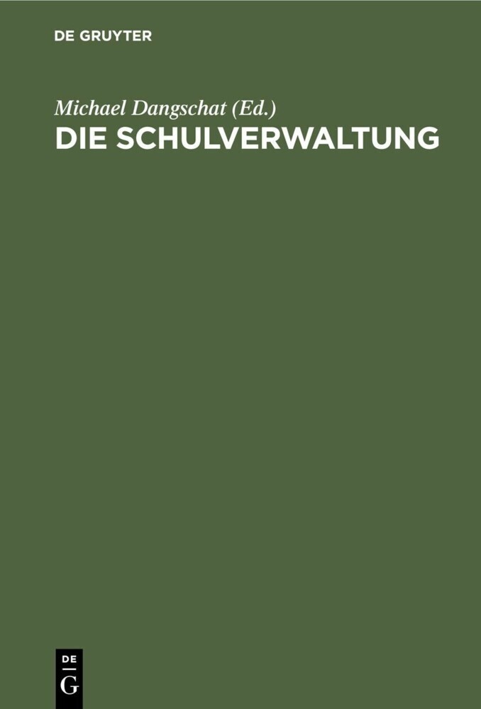 Die Schulverwaltung main product photo