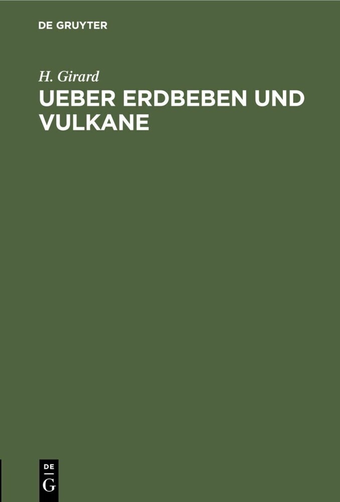 Ueber Erdbeben und Vulkane main product photo