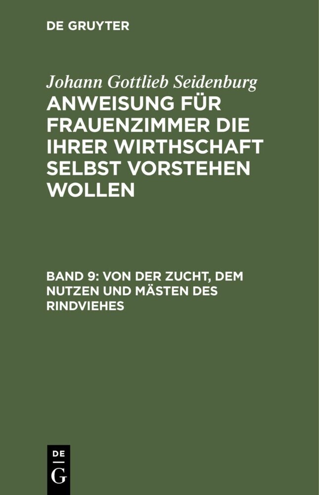Von der Zucht, dem Nutzen und Mästen des Rindviehes main product photo