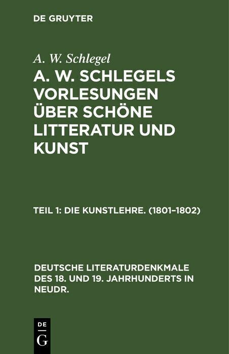 Die Kunstlehre. (1801-1802) main product photo