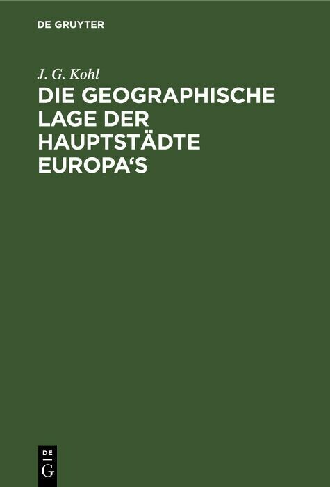 Die Geographische Lage der Hauptstädte Europa's main product photo