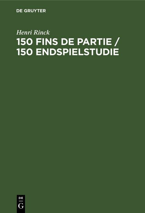 150 Fins de partie / 150 Endspielstudie main product photo