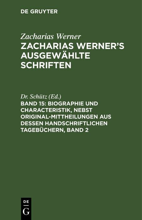 Biographie und Characteristik, nebst Original-Mittheilungen aus dessen handschriftlichen Tagebüchern, Band 2 main product photo