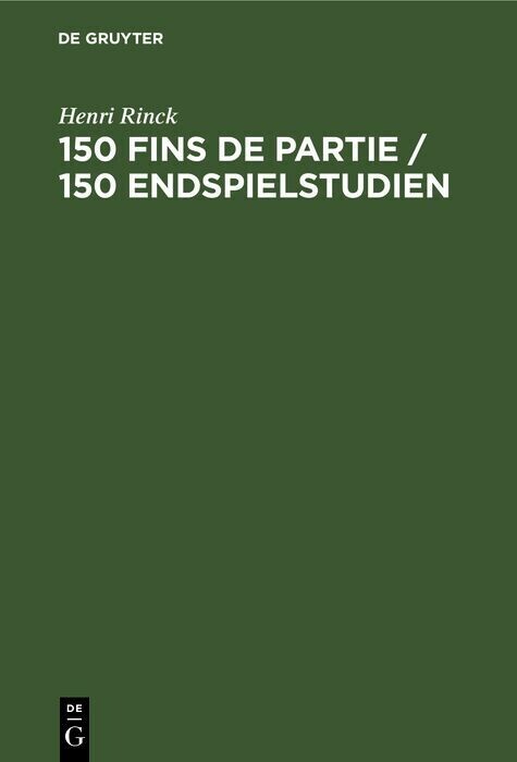 150 Fins de partie / 150 Endspielstudien main product photo