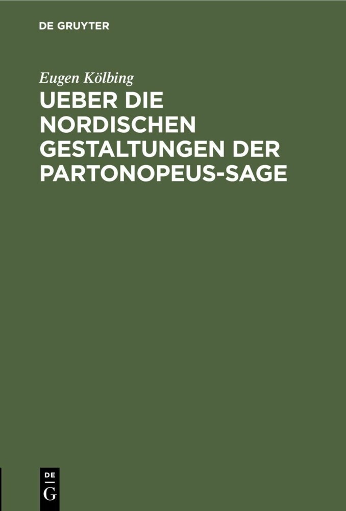 Ueber die nordischen gestaltungen der Partonopeus-sage main product photo
