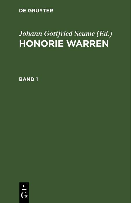 Honorie Warren. Band 1 main product photo