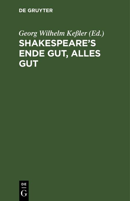 Shakespeare's Ende gut, alles gut main product photo