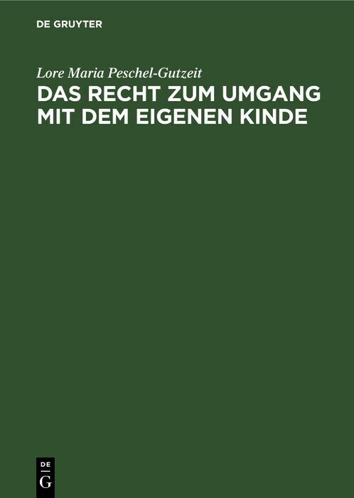 Das Recht zum Umgang mit dem eigenen Kinde main product photo