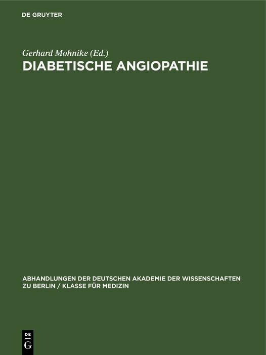 Diabetische Angiopathie main product photo