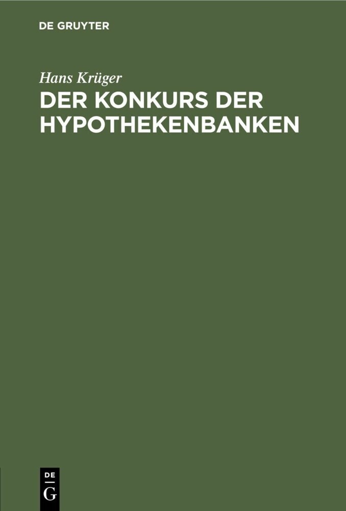 Der Konkurs der Hypothekenbanken main product photo