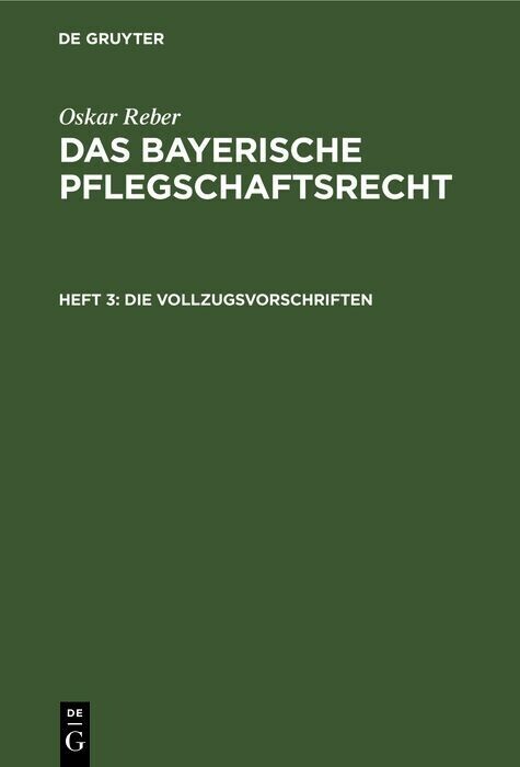 Die Vollzugsvorschriften main product photo