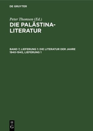 Die Literatur der Jahre 1940-1945, Lieferung 1