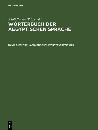 Deutsch-aegyptisches Worterverzeichnis